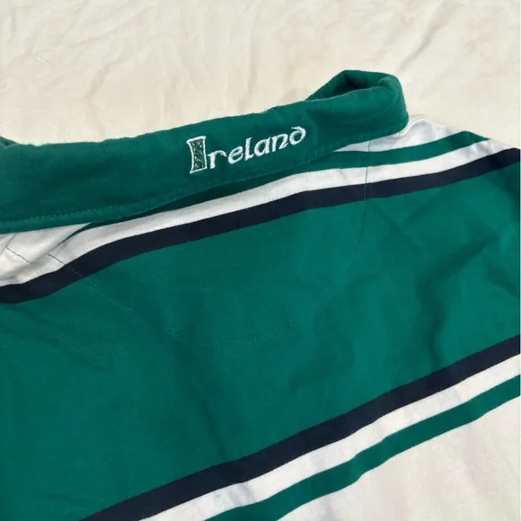 Retro Irish Striped Rugby Shirt - Picture 7 of 8